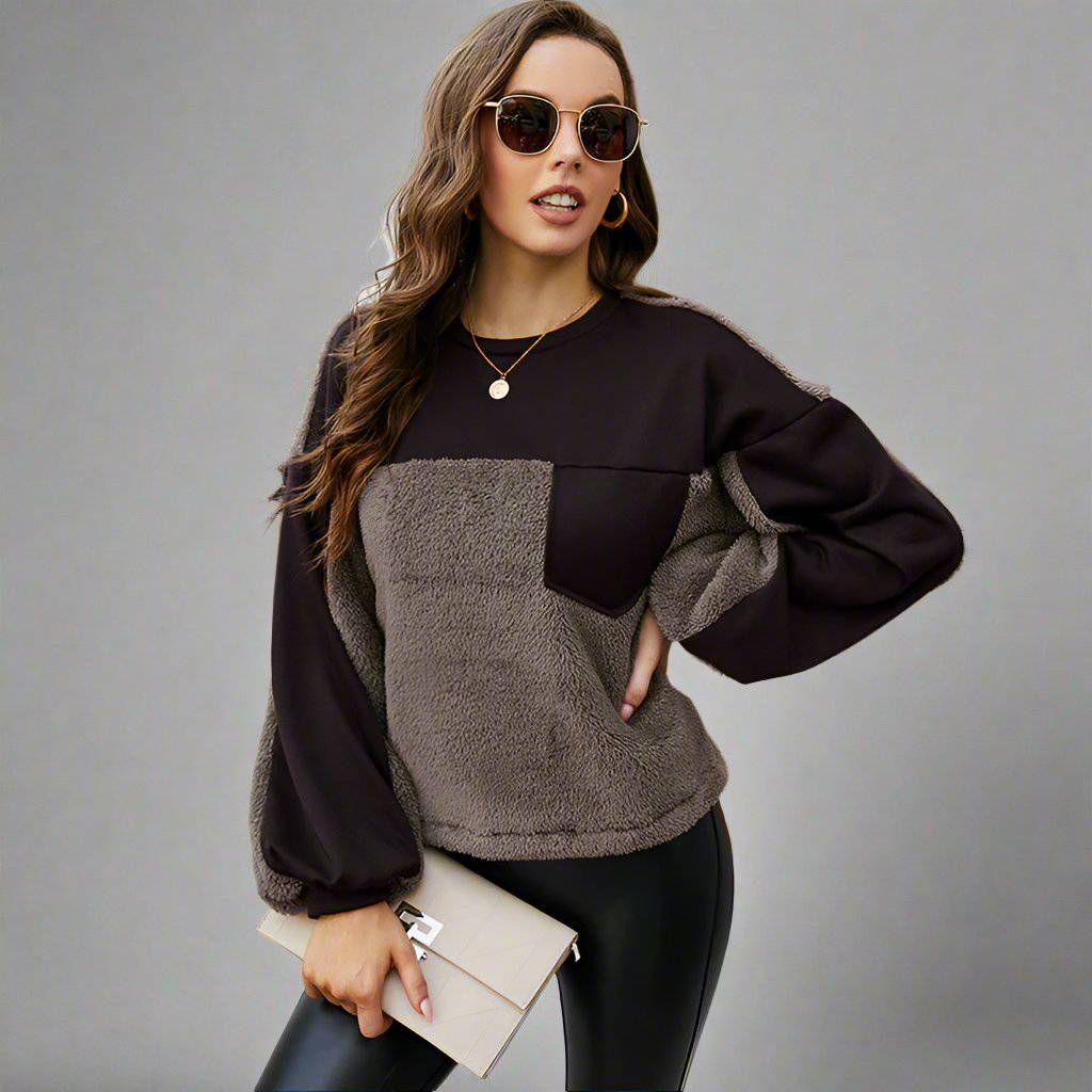 Sleeved Patch Sweater