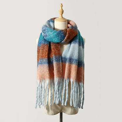 Mohair Striped Scarf