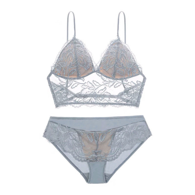 Wireless Spaghetti Strap Bra & Panties Sets