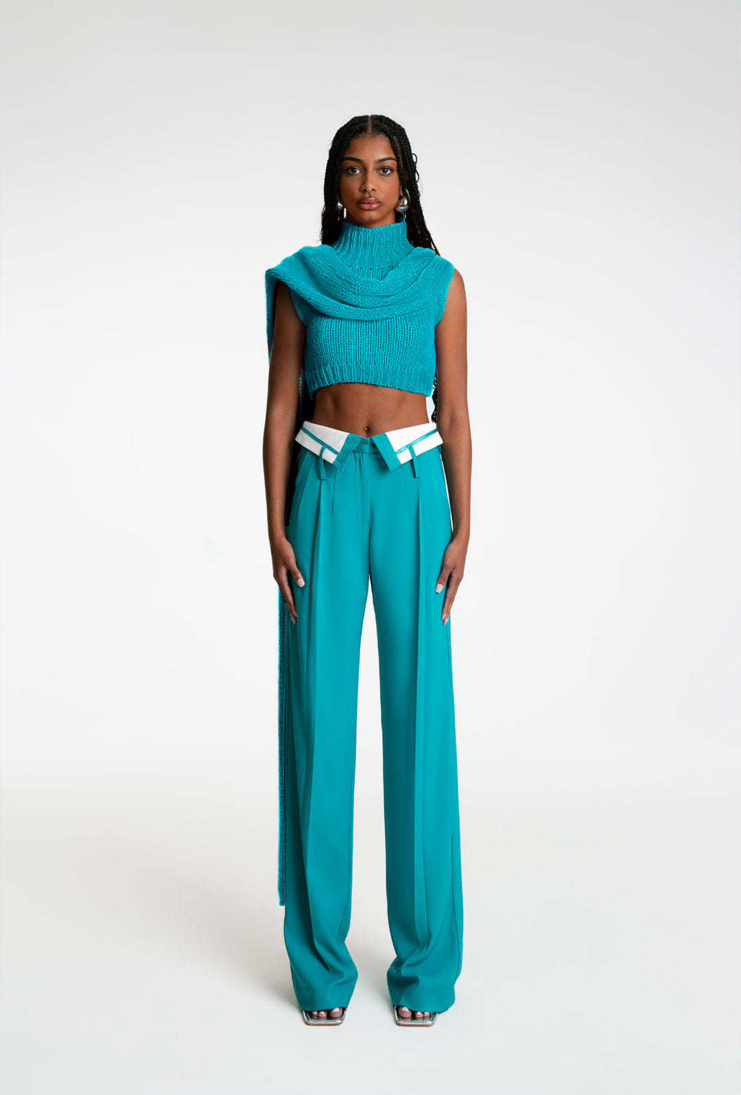 Retro Draping Work Pant