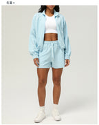 Luxe Chevron Zip Jacket