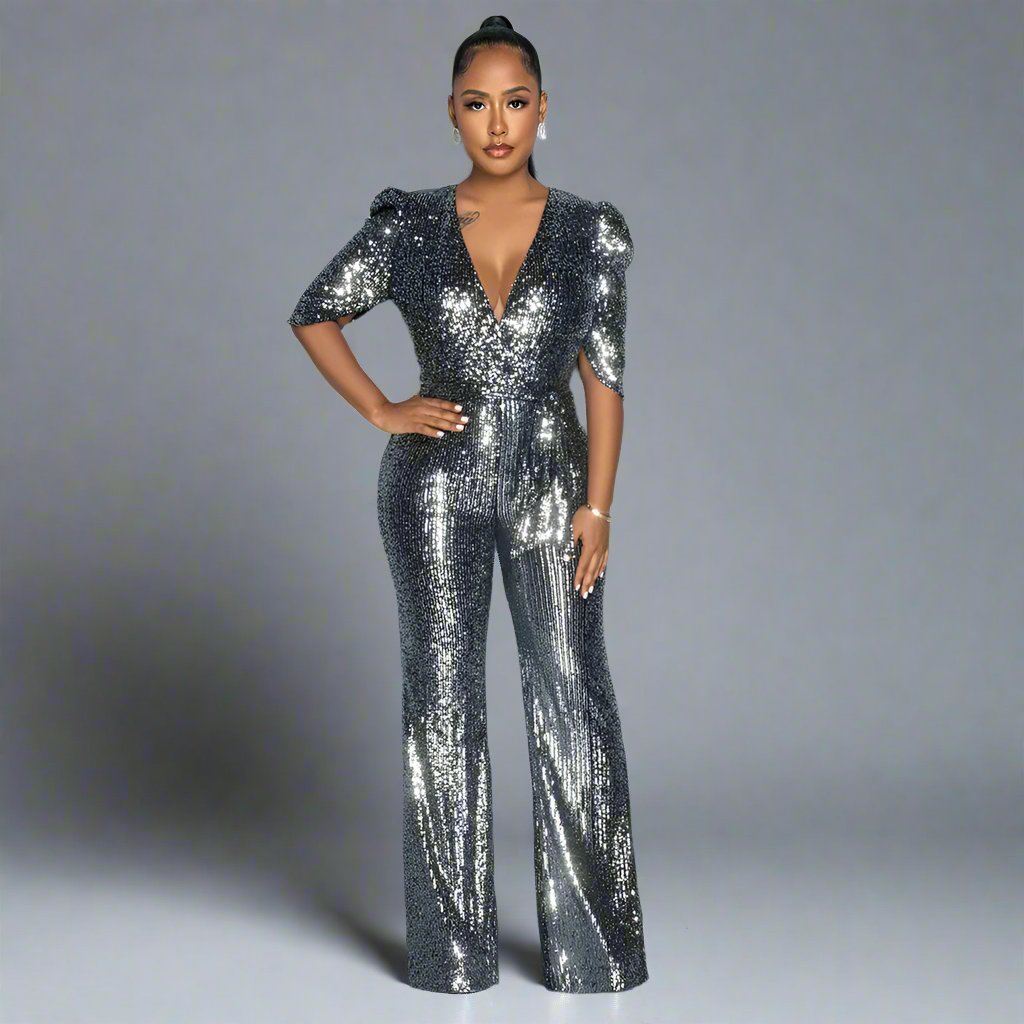 Sequined Party Jumpsuit