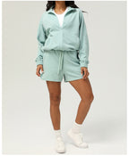 Luxe Chevron Zip Jacket