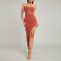 Sheer Halter Girdle Dress
