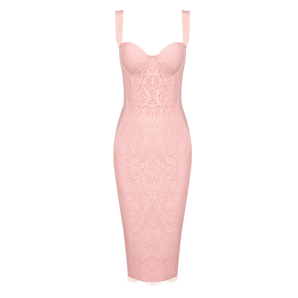 Retro Lace Cocktail Dress