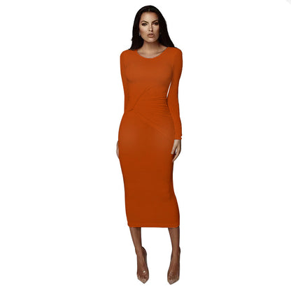 Sheath Mid-Length Slimming Dress