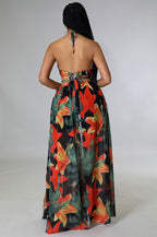 Floral French Sling Dress
