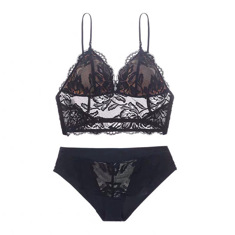 Wireless Spaghetti Strap Bra & Panties Sets