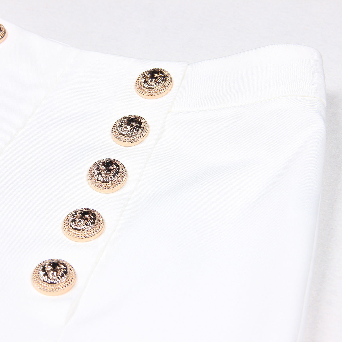 Classic Double Breasted Rivet Office Pants