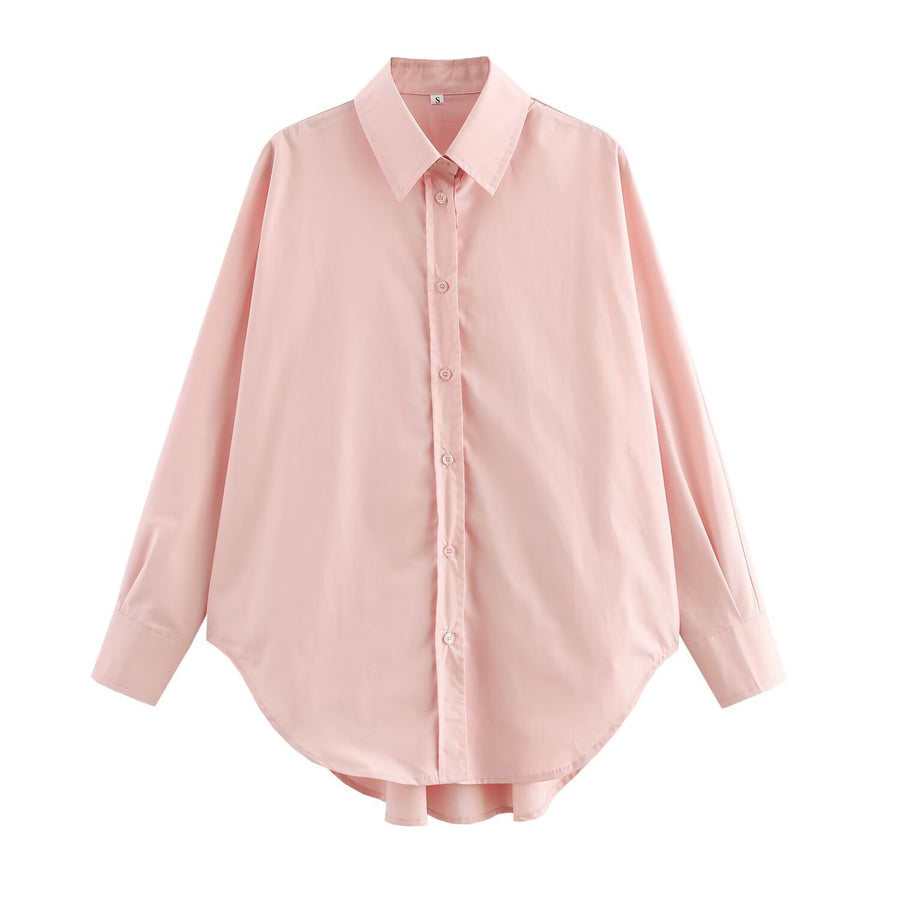 Loose Casual Collared Button Shirt