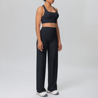 Cross Strap Bra & Straight Leg Active Pants