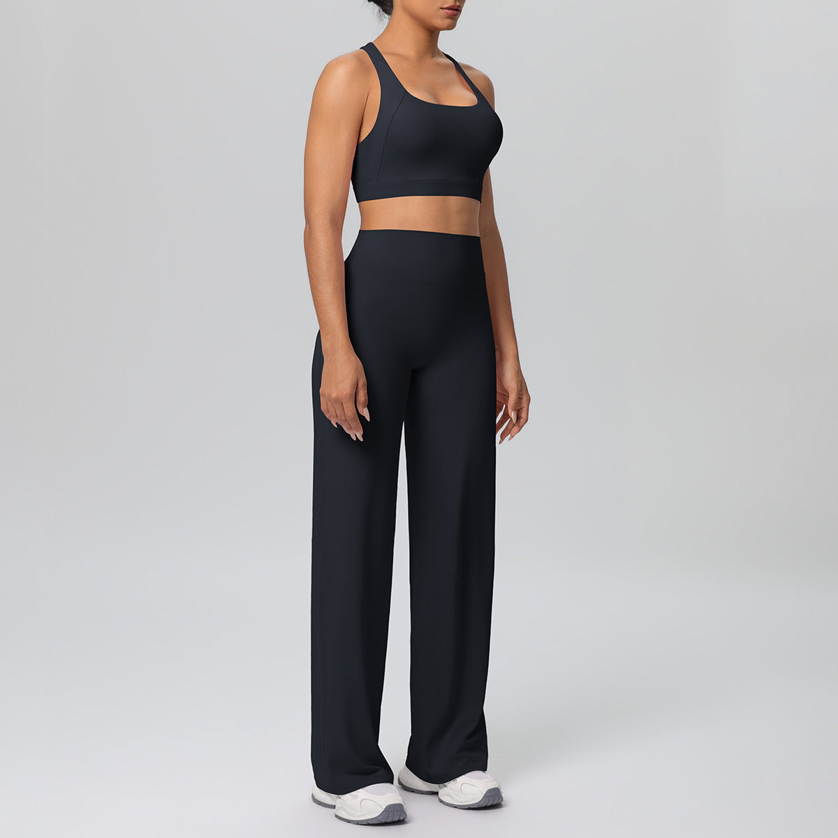 Cross Strap Bra & Straight Leg Active Pants
