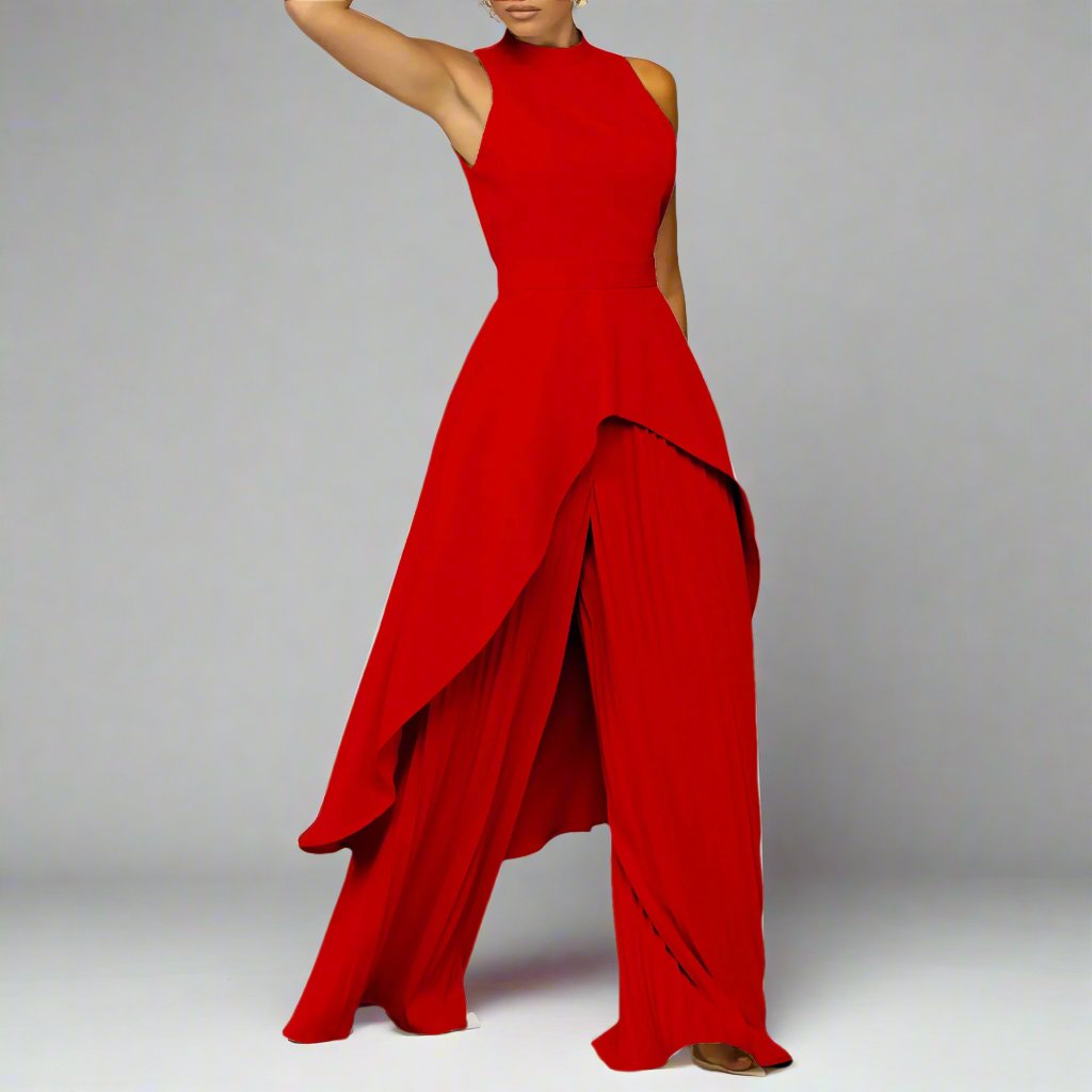 Asymmetric Pants Suit