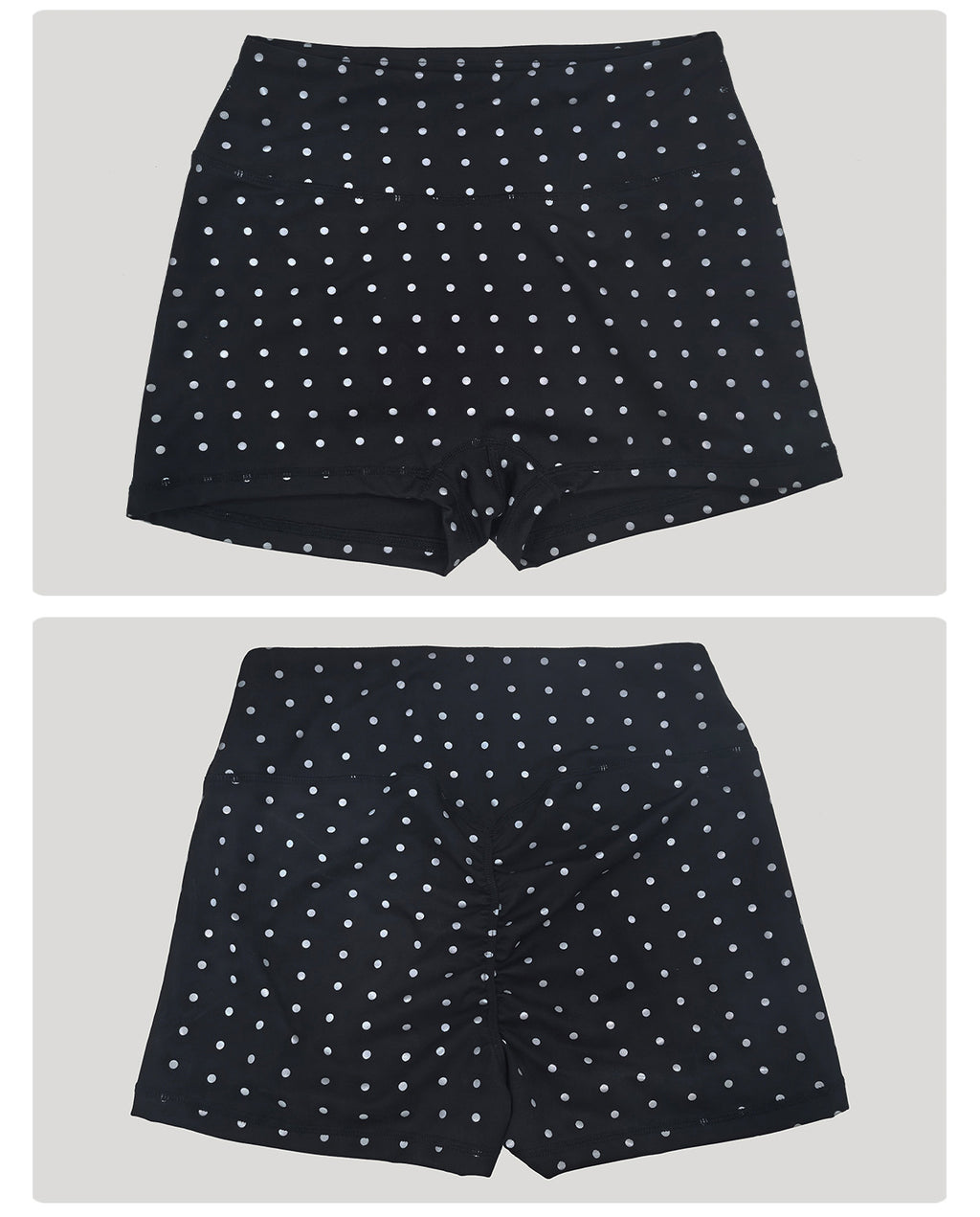 Retro Simple Polka Dot Vest Yoga Abdominal Shaping High Waist Outdoor Cycling Shorts Fitness Two Piece Sets