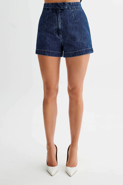 Denim Shorts Set