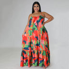 Curve Strap Slip Dress