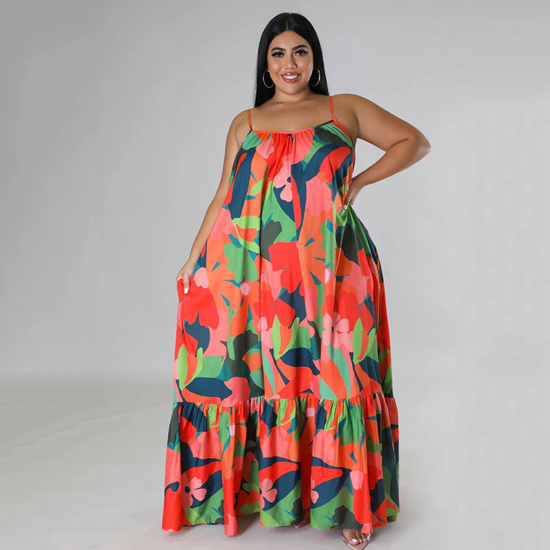 Curve Strap Slip Dress