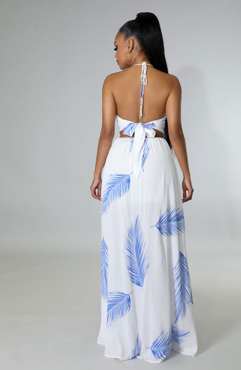 Summer French Floral Dress