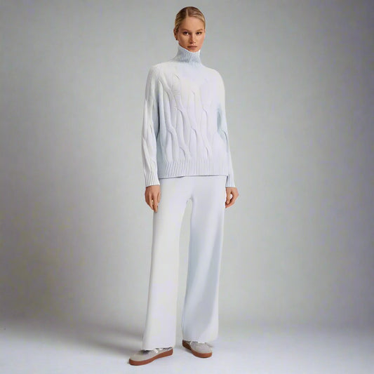 Winter Turtleneck Sweater & Loose Pant Sets