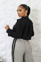 Cropped Button Shirt