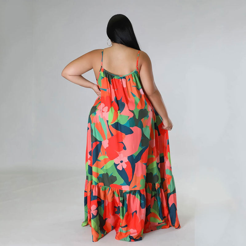 Curve Strap Slip Dress