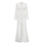 Split French Button Dress