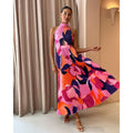 Spring Summer Halter Pleated Dress Casual Loose Vacation Women Clothing Dress