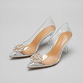 Clear Rhinestone Heels