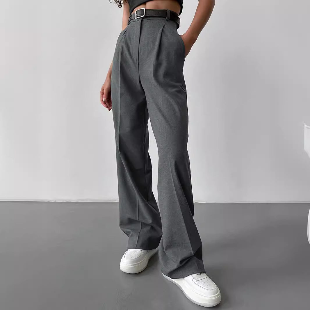 Loose Straight Office Trousers