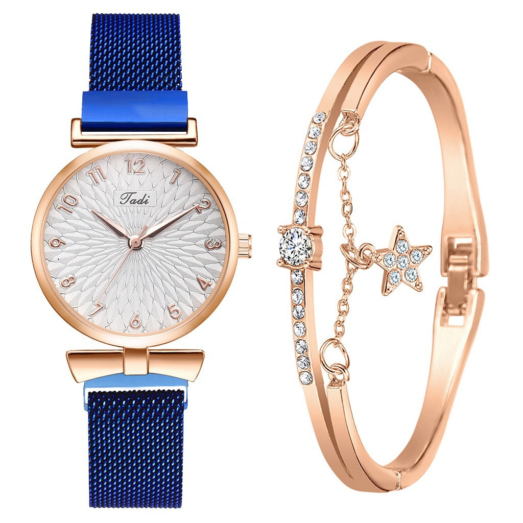 Ladies Bracelet Quartz Watch Set