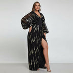 Curve Lantern Evening Dress