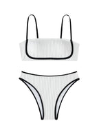 Black White Swimsuit