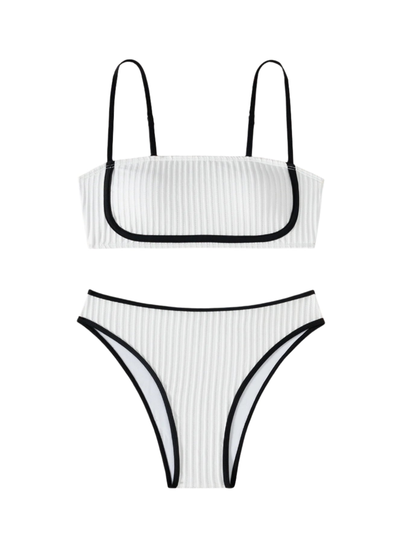 Black White Swimsuit