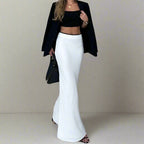 Satin Fishtail Skirt