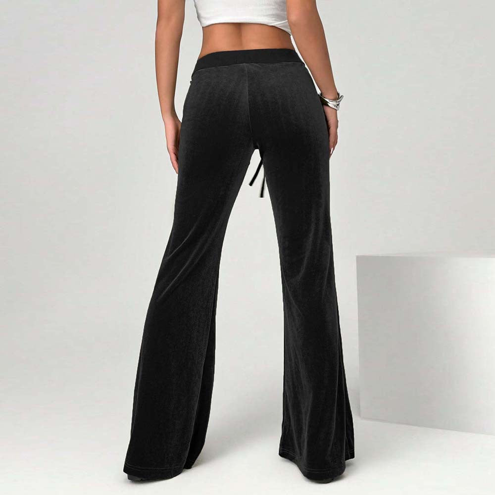Drawstring Slimming Wide Leg Sweatpants