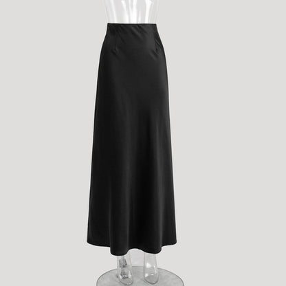 Satin Fishtail Skirt