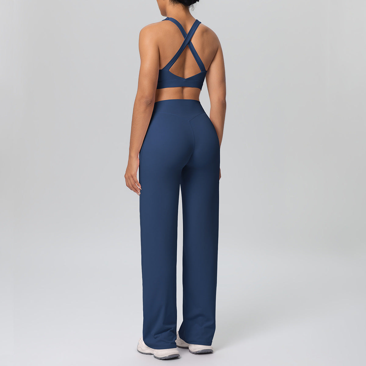 Cross Strap Bra & Straight Leg Active Pants