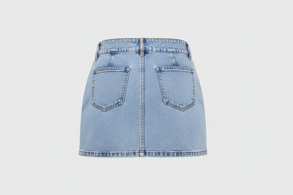 Sheath Denim Skirt