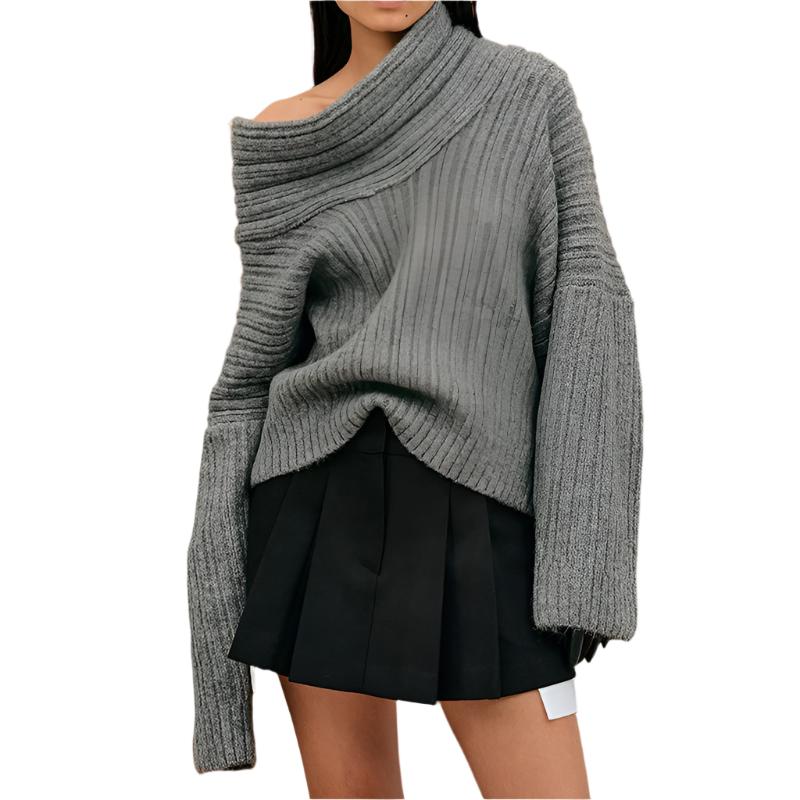 Off Shoulder Over Sized Sweater