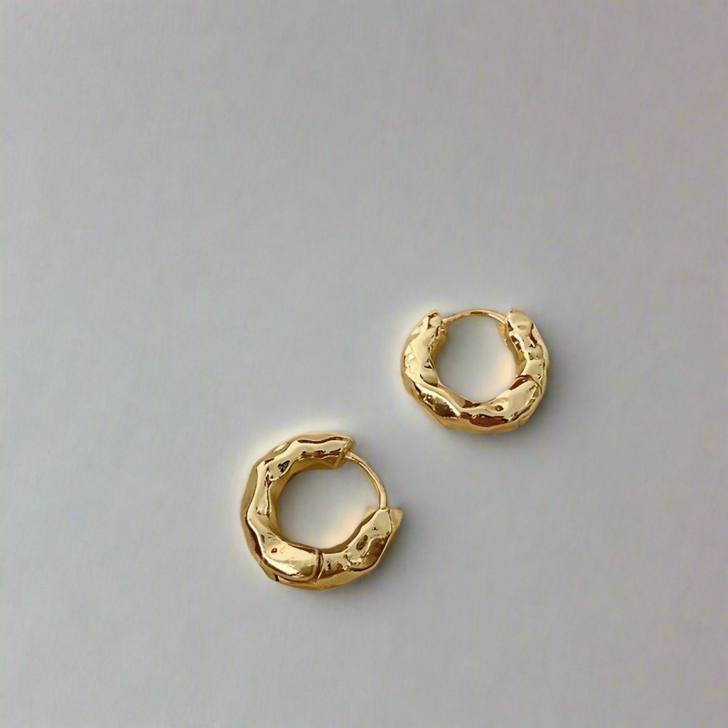 Retro Metal Buckles Hoop Earrings