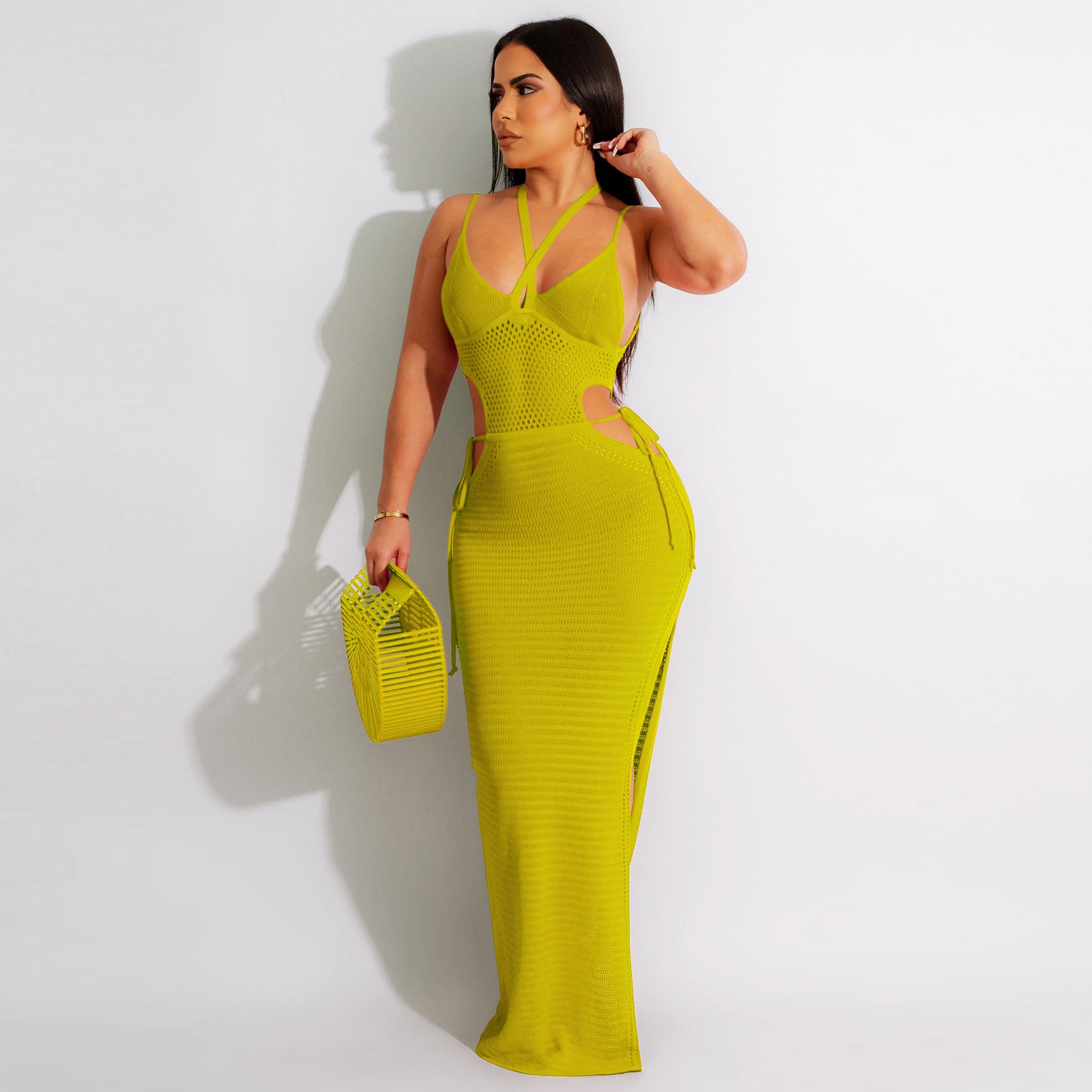 Backless Beach Knitted Dress