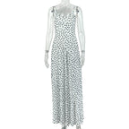 Polka Dot Spaghetti Strap Maxi Dress – Slim Fit Cami Bodycon