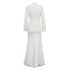 Split French Button Dress