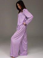 Heart Printing Two Piece Pajamas Set