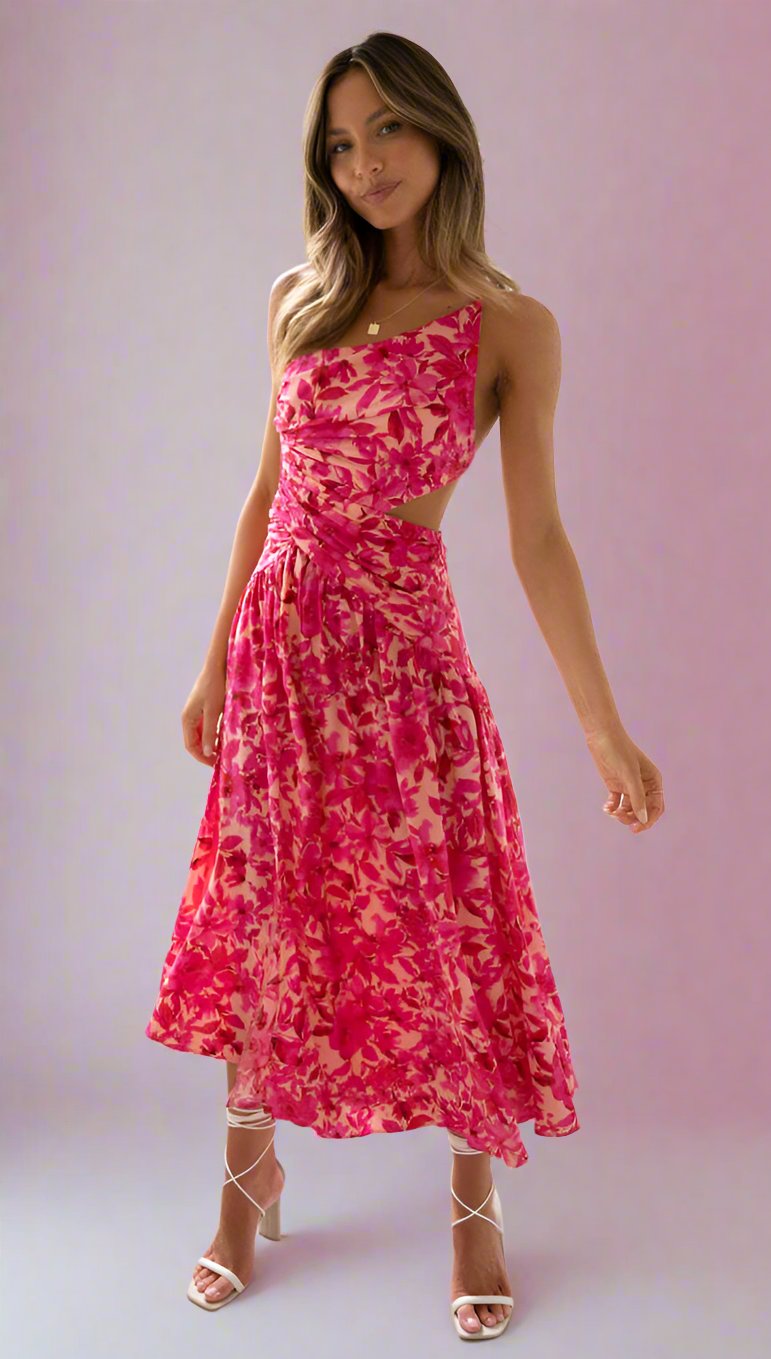 Backless Slit Hemline Maxi Dress