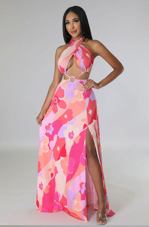 Floral French Summer Dress