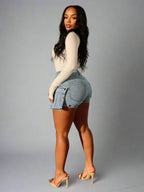 Detachable Hanging Denim Pants
