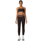 Color Block Nylon Active Set | Sports Bra & High-Rise Pants