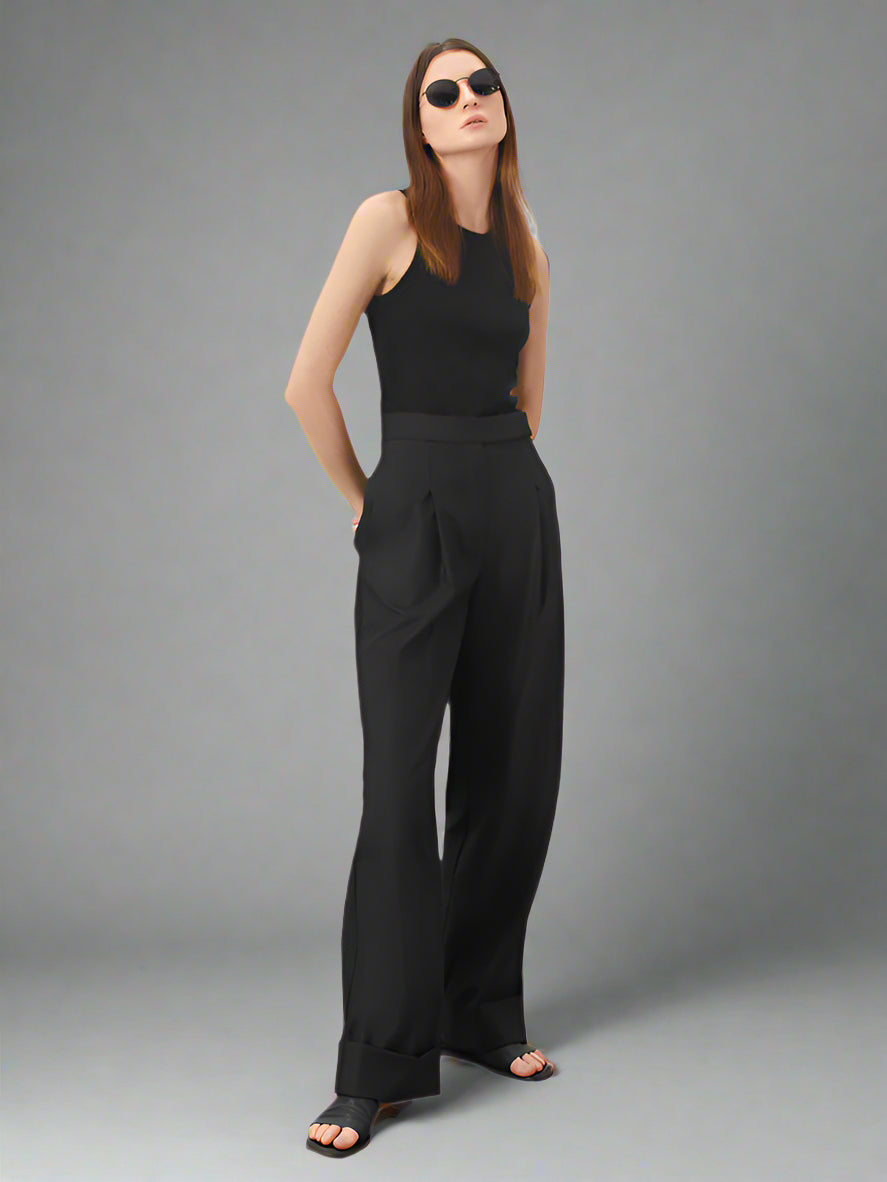Black Mopping Work Pant