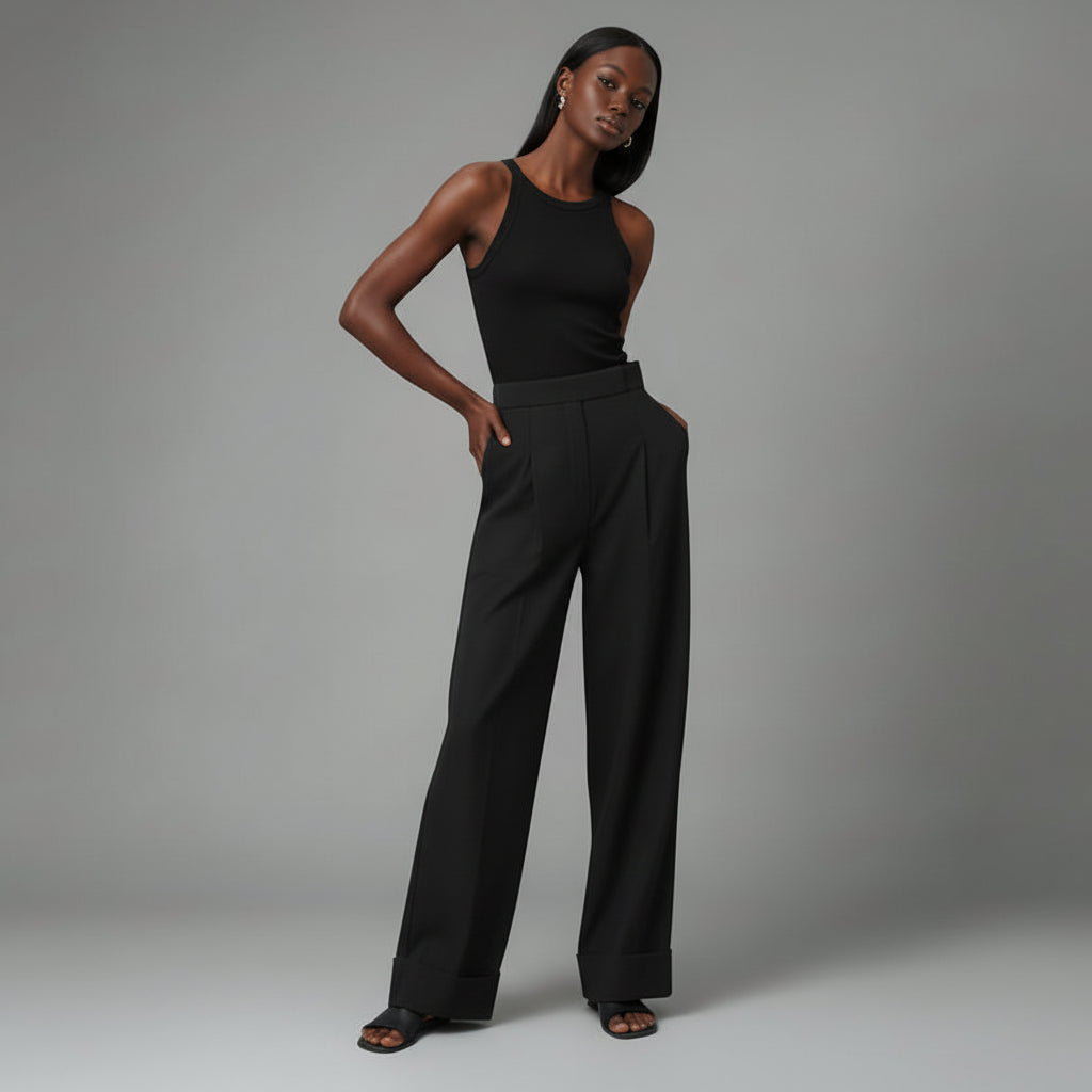 Black Mopping Work Pant